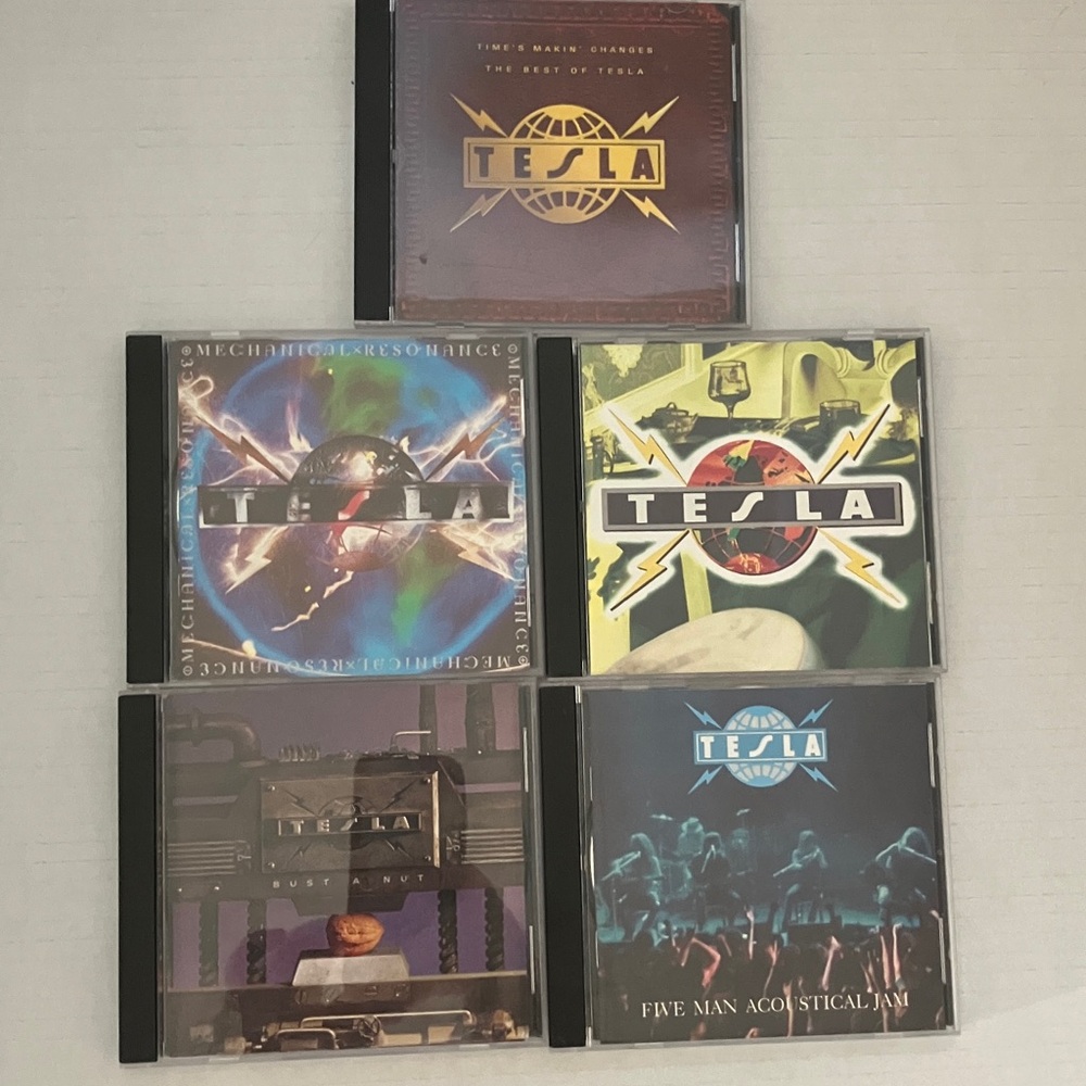 Tesla CD Collection-5 CDs with case and covers like new